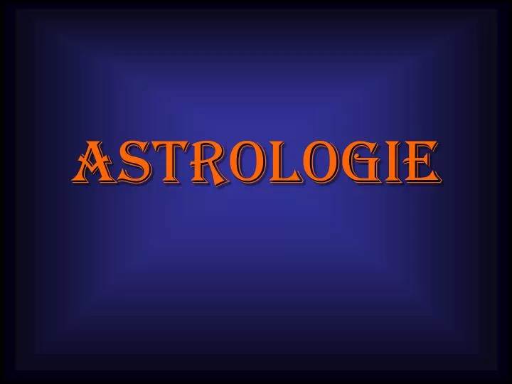 astrologie