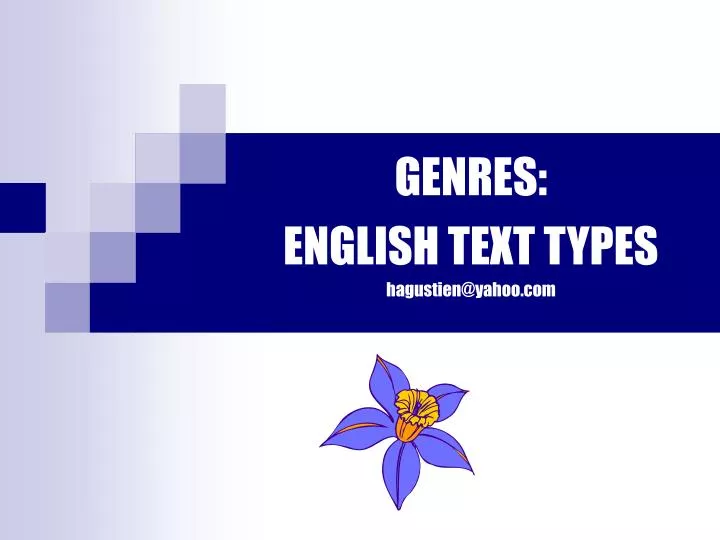 genres english text types hagustien@yahoo com