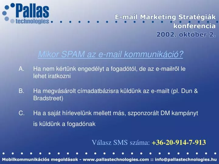 mikor spam az e mail kommunik ci