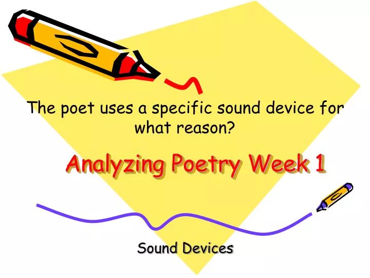 analyzing poetry week 1