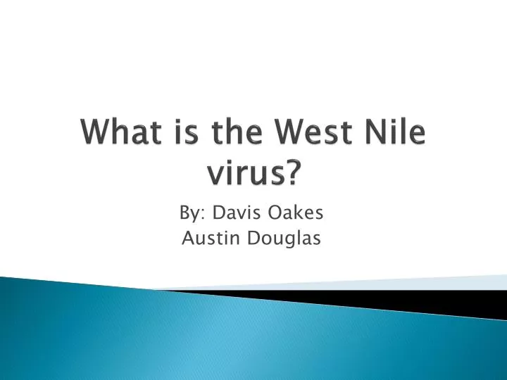 what is the west nile virus