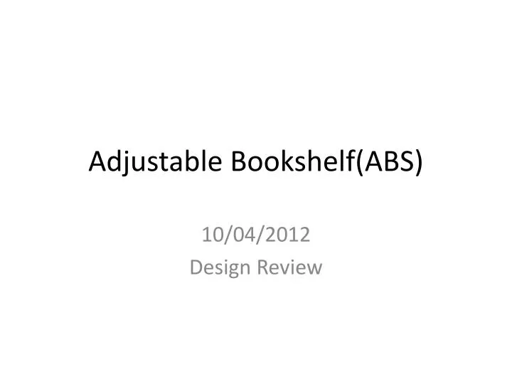 adjustable bookshelf abs