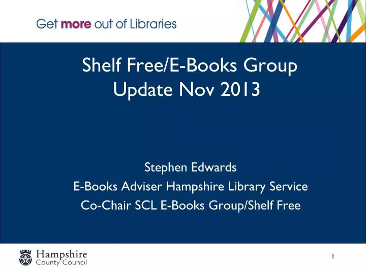 shelf free e books group update nov 2013