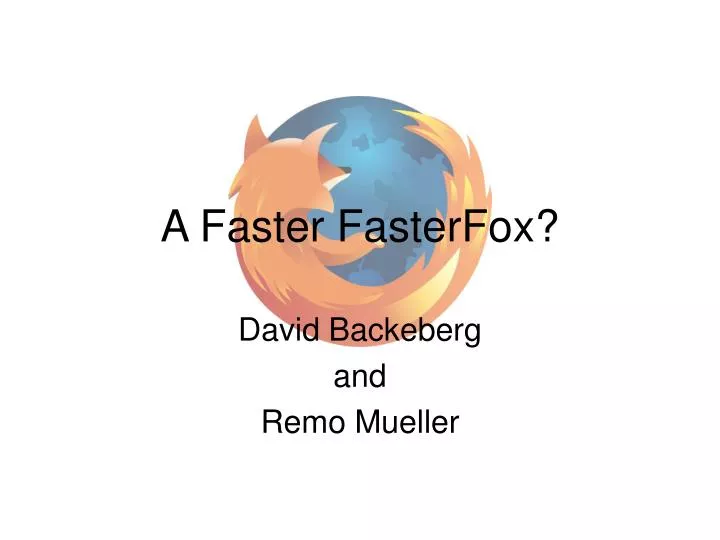 a faster fasterfox