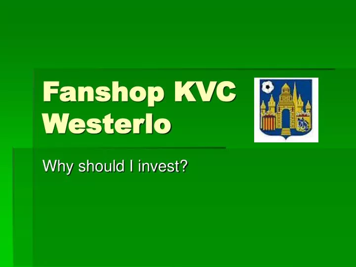 fanshop kvc westerlo