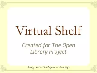 Virtual Shelf