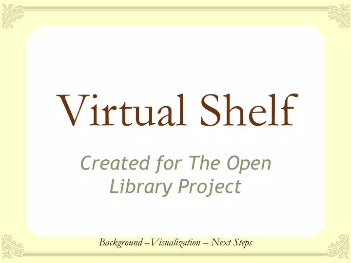 virtual shelf