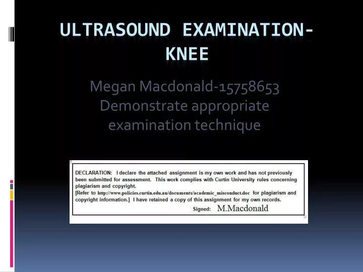 megan macdonald 15758653 demonstrate appropriate examination technique