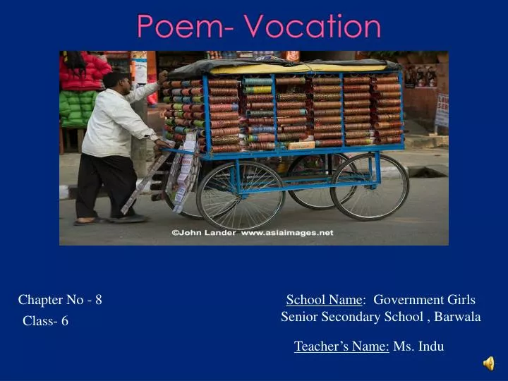 poem vocation