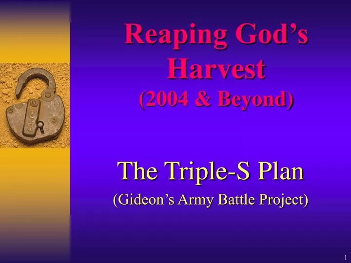 reaping god s harvest 2004 beyond