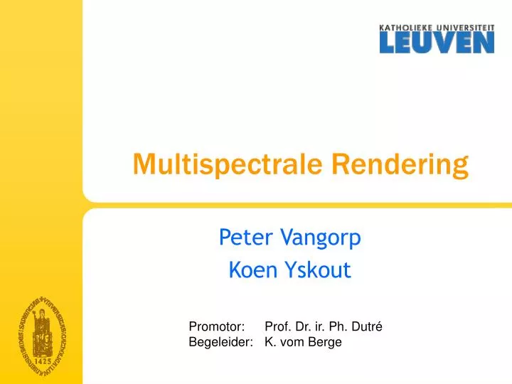 multispectrale rendering