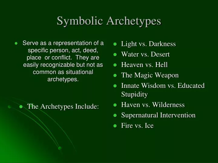 symbolic archetypes