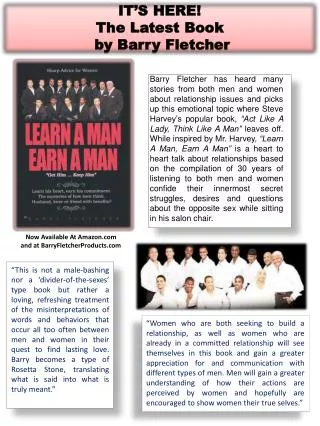 now available at amazon com and at barryfletcherproducts com
