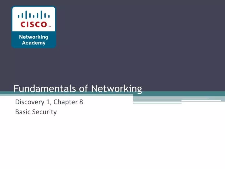 fundamentals of networking