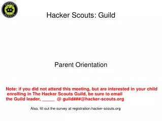 Hacker Scouts: Guild