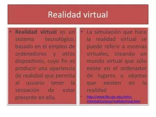 realidad virtual