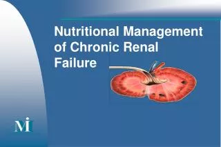 Nutritional Management of Chronic Renal Failure