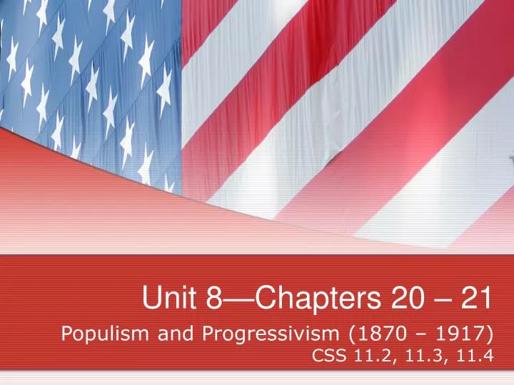 unit 8 chapters 20 21