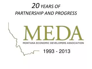 20 YEARS OF PARTNERSHIP AND PROGRESS