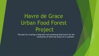 Havre de Grace Urban Food Forest Project