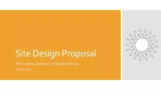 Site Design Proposal