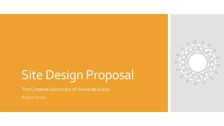 site design proposal