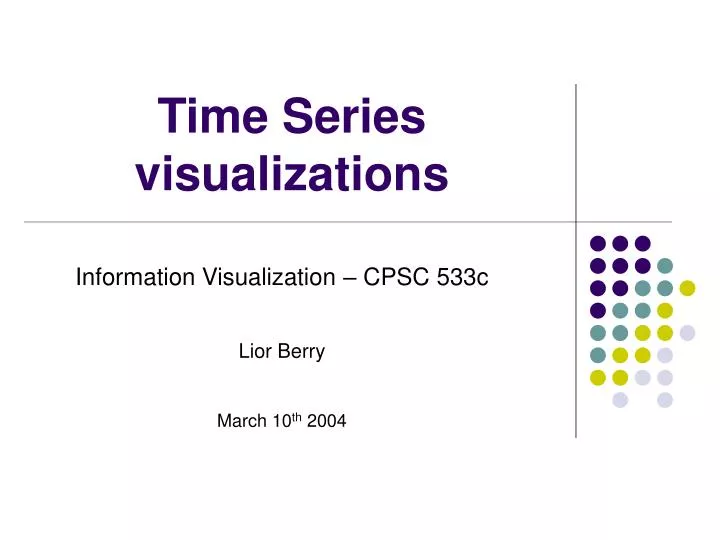 time series visualizations