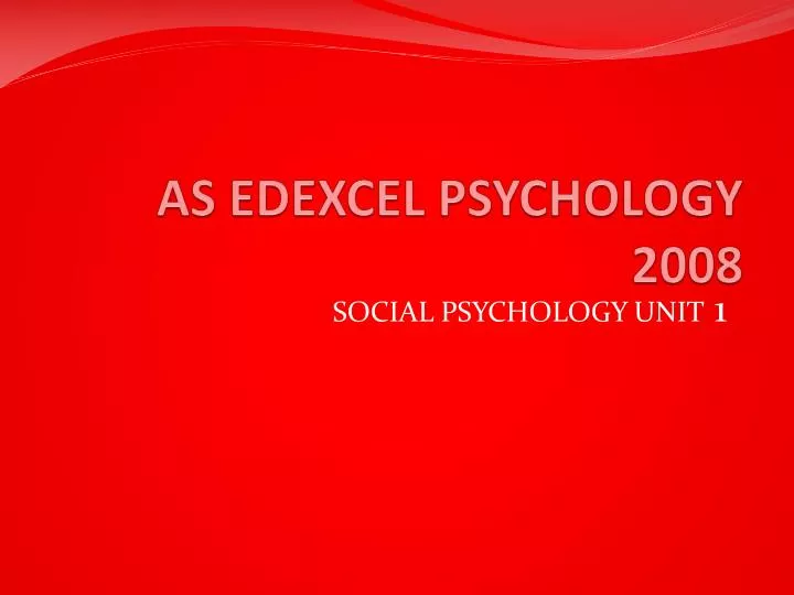 as edexcel psychology 2008