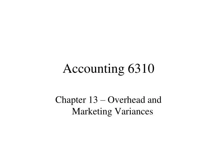 accounting 6310