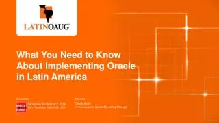 What You Need to Know About Implementing Oracle in Latin America