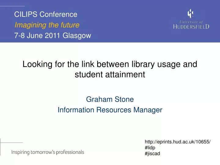 looking for the link between library usage and student attainment