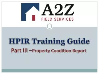 HPIR Training Guide