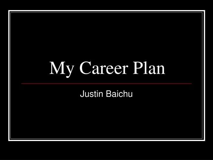 my career plan