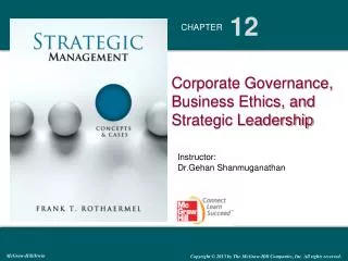 Corporate Governance, Business Ethics, and Strategic Leadership