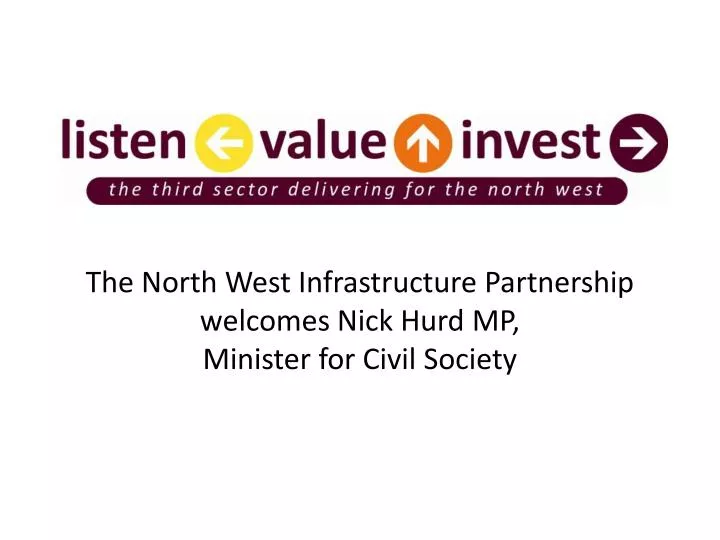 the north west infrastructure partnership welcomes nick hurd mp minister for civil society