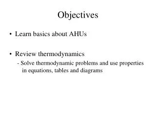 Objectives