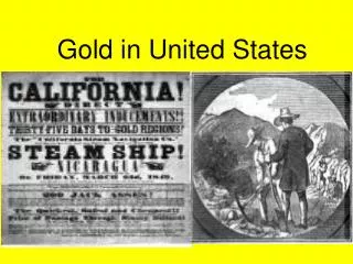 Gold in United States