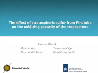 The effect of stratospheric sulfur from Pinatubo on the oxidizing capacity of the troposphere
