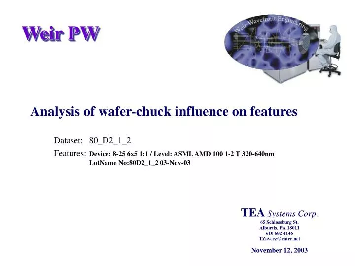 analysis of wafer chuck influence on features
