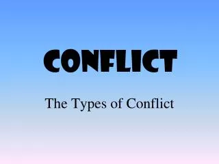 Conflict