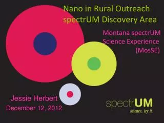 Nano in Rural Outreach spectrUM Discovery Area