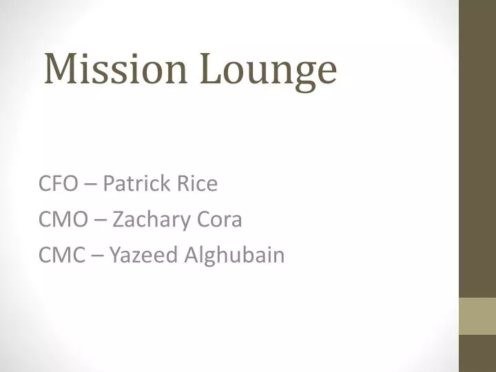 mission lounge