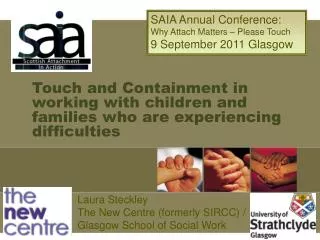 Touch and Containment in working with children and families who are experiencing difficulties