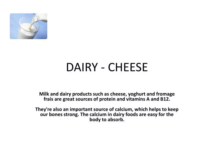 dairy cheese