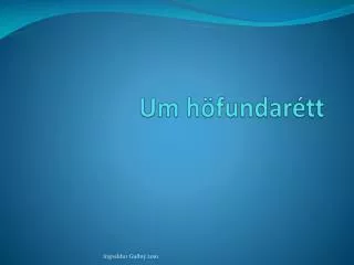 um h fundar tt