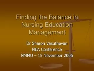 Finding the Balance in Nursing Education Management