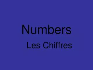 numbers