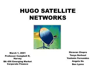 HUGO SATELLITE NETWORKS