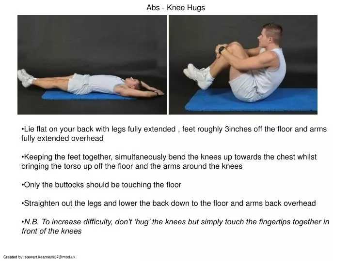 abs knee hugs