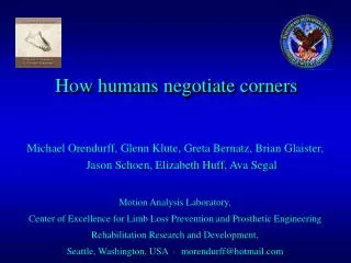 How humans negotiate corners